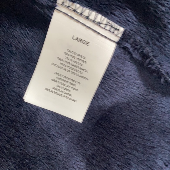 Relist12/9 Free Country soft shell coat w hood faux fur lining water resistant L - Picture 17 of 17